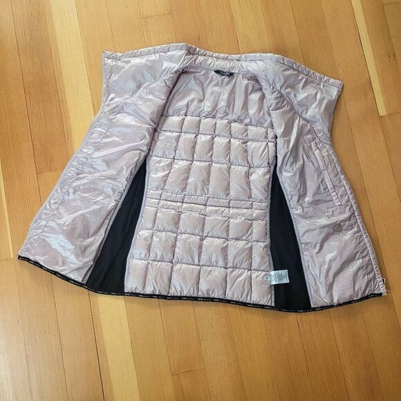 Calvin Klein performance pastel pink down sleeveless vest asymmetric details - Picture 10 of 12